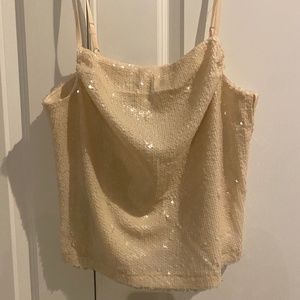 Nasty Gal Sequin Cowl Cami Top